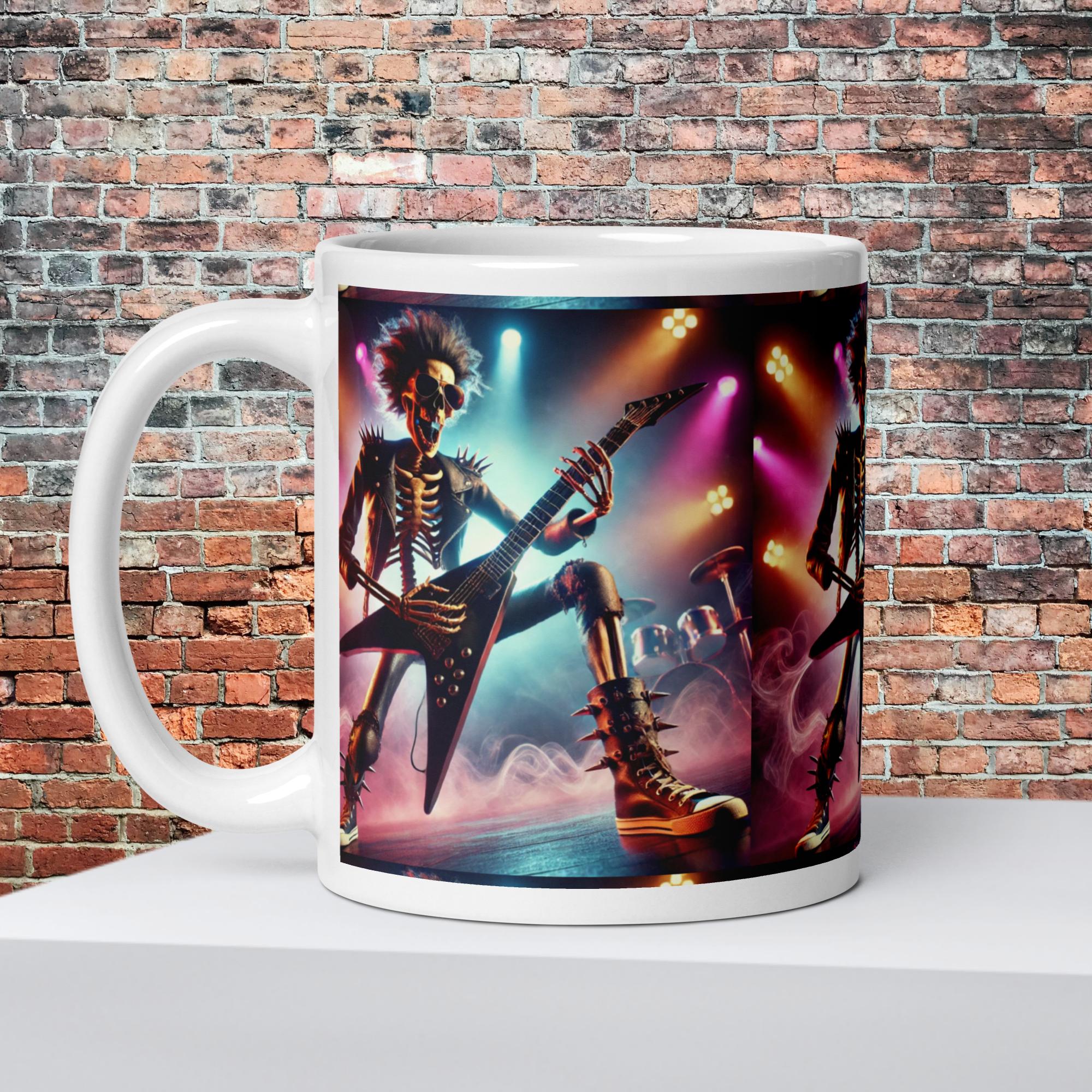 White rock mug